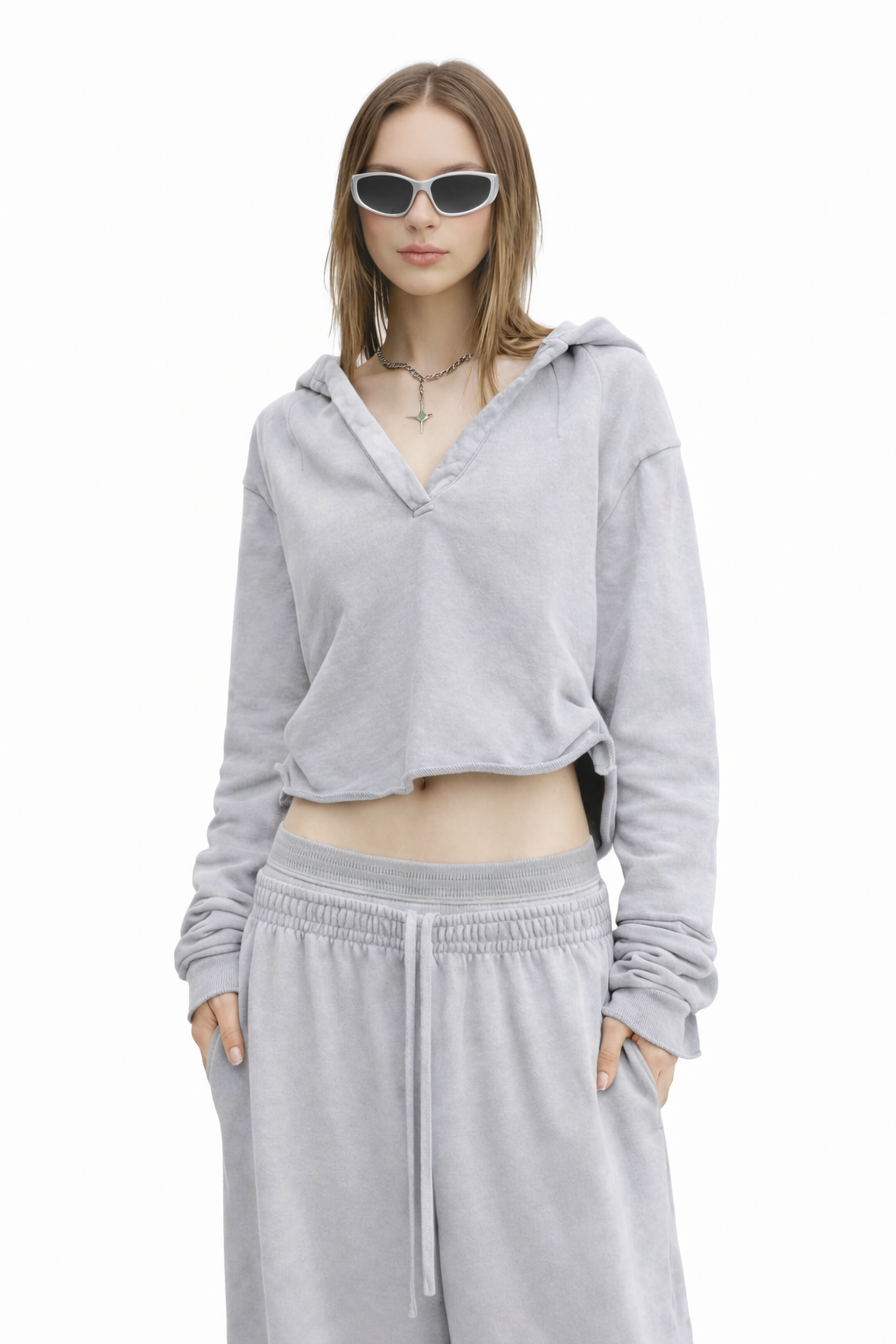 CROPPED HOODIE & WAIST PANTS PACK